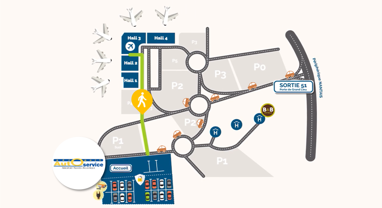 Plan Aéroport Auto Service